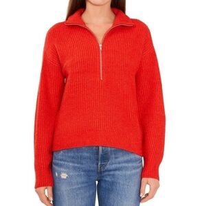 Vince Camuto Crossfire Quarter Zip Sweater
